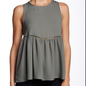 Harlowe & Graham Sleeveless Woven Blouse